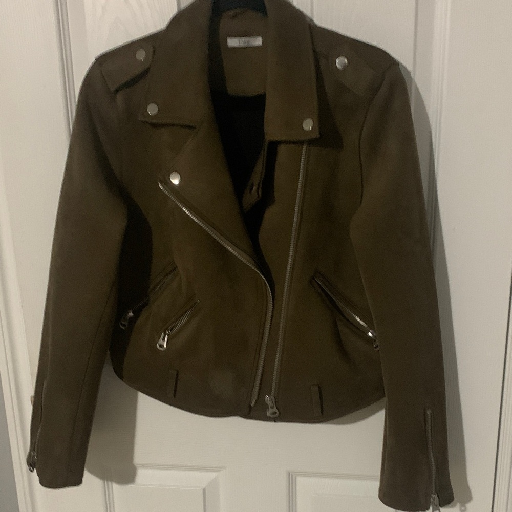 Dex Olive Leather Jacket